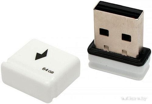 USB Flash Gembird GFL-2.0-64mini 64Gb (белый)