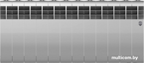 Биметаллический радиатор Royal Thermo BiLiner 350 Silver Satin (12 секций)