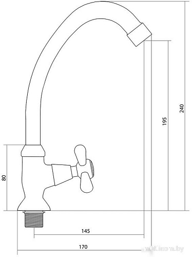 Кран Славен СЛ-ОД-О13