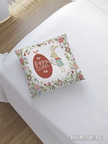 Чехол на подушку JoyArty Пасхальный зайка-художник sl_8513