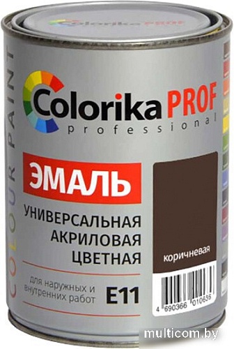 Эмаль Colorika Prof E-11 0.9 л (коричневый)