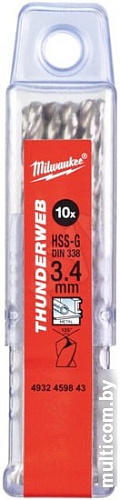 Набор оснастки Milwaukee 4932459843 (10 предметов)
