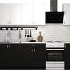 Готовая кухня S-Company Клео лайт 1.9 (черный/белый)