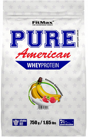 Протеин сывороточный (концентрат) Fitmax Pure American (750 г, банан/малина)