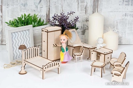 Аксессуары для кукольного домика Lemmo Спальня для кукольного дома Венеция 0069