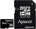 Карта памяти Apacer microSDHC (Class 10) 32GB + адаптер (AP32GMCSH10-R)