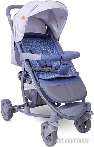 Коляска прогулочная «книга» Lorelli S300 2019 (синий/серый)