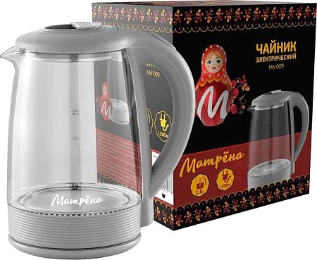 Электрочайник Матрена MA-009 (серый)