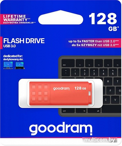 USB Flash GOODRAM UME3 128GB (оранжевый)