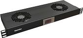 Блок вентиляторов для серверного шкафа Hyperline TRFA-WB-MICR-2F-RAL9004