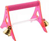 Жердочка Happy Bird с минеральной жердью и колокольчиками