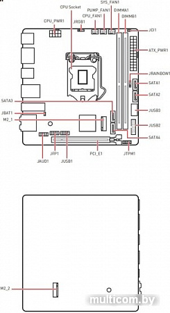 Материнская плата MSI MPG B460I Gaming Edge WiFi