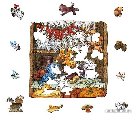 Пазл Нескучные игры Осень в Котофеевке 8449/48