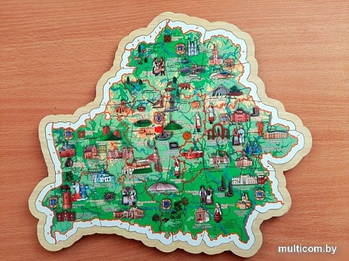 Мозаика/пазл Белкартография Мая Радзіма - Беларусь