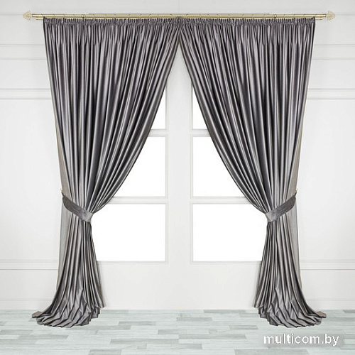 Штора Mio Tesoro Velvet 1.5x2.7 м (серый)