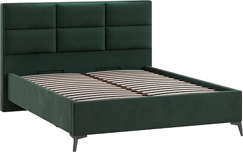 Кровать Трия Делана Тип 1 с подъемным механизмом 160x200 (велюр Confetti Deep forest)