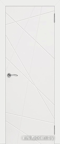 Межкомнатная дверь Юркас Эстэль Граффити 5 ДГ (белая эмаль)
