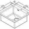 Врезная кухонная мойка Zorg INOX RX-5151