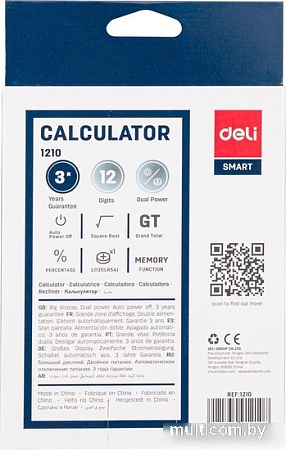 Бухгалтерский калькулятор Deli E1210