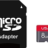 Карта памяти Usams US-ZB116 High Speed TF Card 8GB (с адаптером)