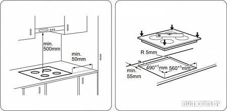 Варочная панель Zanussi ZEV56240FA