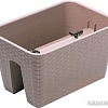 Кашпо Prosperplast Ratolla Square DRLB400-7529U (мокко)