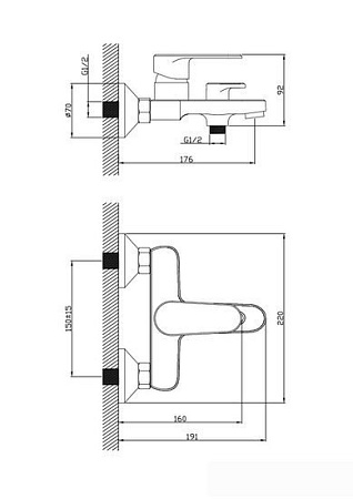 Смеситель Diadonna D91-330117SY