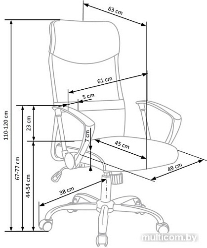 Кресло Halmar VIRE (черный)