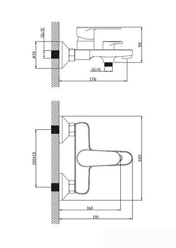 Смеситель Diadonna D91-330117SY