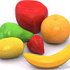 Набор игрушечных продуктов Нордпласт Фрукты 435