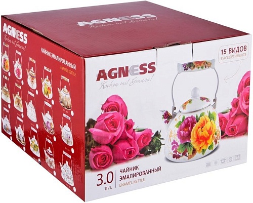 Чайник без свистка Agness Куриный переполох 934-377