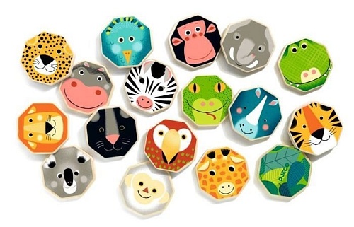 Развивающая игра Djeco Мемо-мордочки 01648