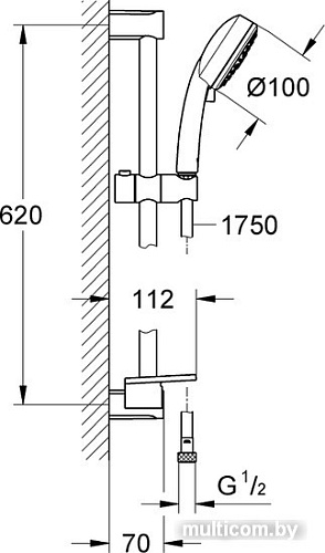 Душевая система Grohe Tempesta Cosmopolitan 100 27576002