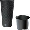 Кашпо Prosperplast Flower Pot Rato Tubus DRTUS250-S433 (антрацит)