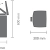 Brabantia Pedal Bin Silent 10 л прямоугольное (стальной матовый)