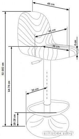 Стул Halmar H-82 (темно-синий)