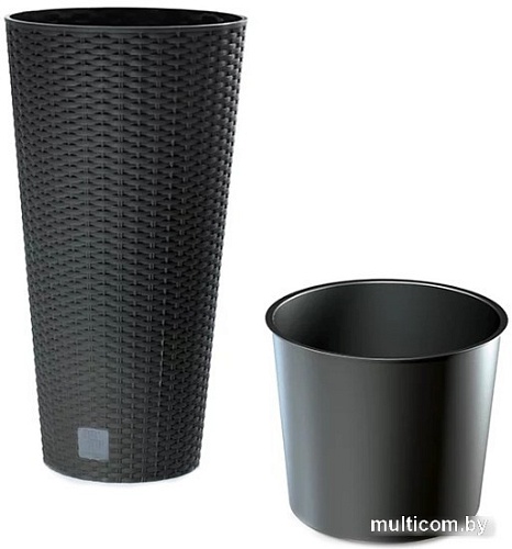 Кашпо Prosperplast Flower Pot Rato Tubus DRTUS250-S433 (антрацит)