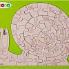 Мозаика/пазл Woody Умная улитка. Планшет 02666