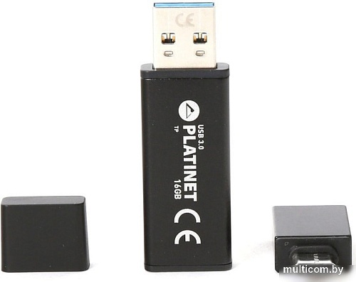 USB Flash Platinet X-Depo USB 3.0 + Type-C Adapter 16GB (черный)