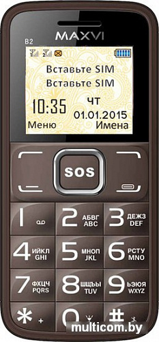 Мобильный телефон Maxvi B2 Coffee