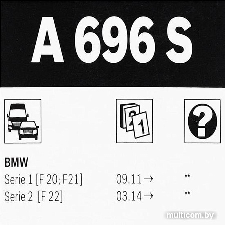 Щетка стеклоочистителя Bosch Aero L+R 550mm/450mm 3397007696