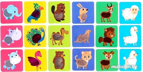 Развивающая игрушка Zabiaka Тактильное лото. Животные 4274621