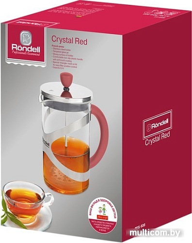 Френч-пресс Rondell Crystal Red RDS-936