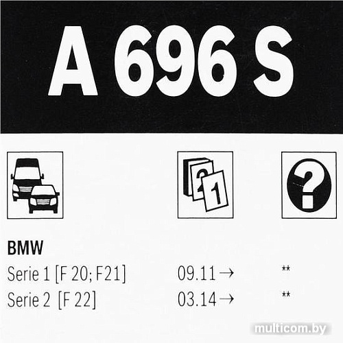 Щетка стеклоочистителя Bosch Aero L+R 550mm/450mm 3397007696