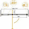 Душевая дверь Cezares Variante-B-1-100/110-C-Cr