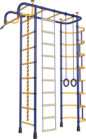 Детский спортивный комплекс Пионер 2М (синий/желтый)