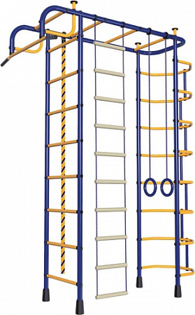 Детский спортивный комплекс Пионер 2М (синий/желтый)