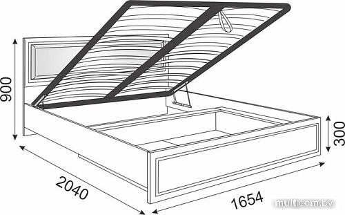 Кровать Rinner Беатрис М11 200x160 (орех гепланкт)