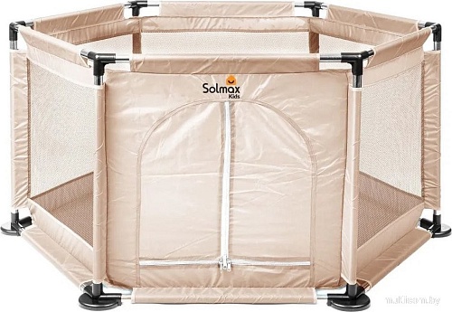 Игровой манеж Solmax&Kids ZV97982 (бежевый)