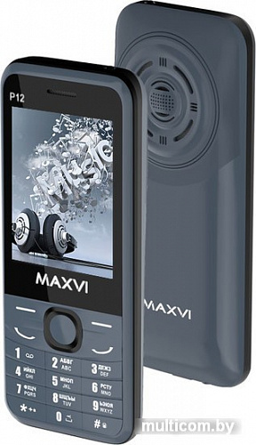Мобильный телефон Maxvi P12 (маренго)
